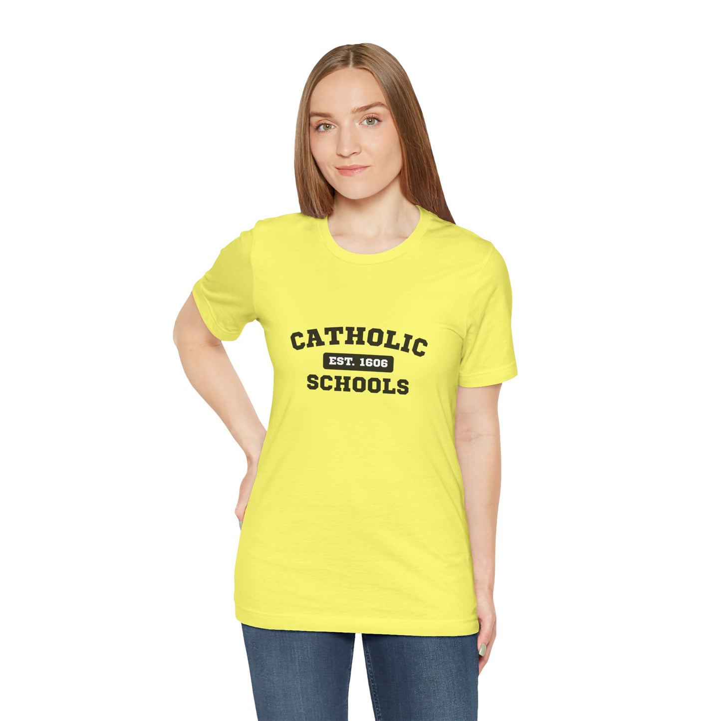 Catholic Schools Established 1606 Tee – Classic Catholic School Spirit T-Shirt