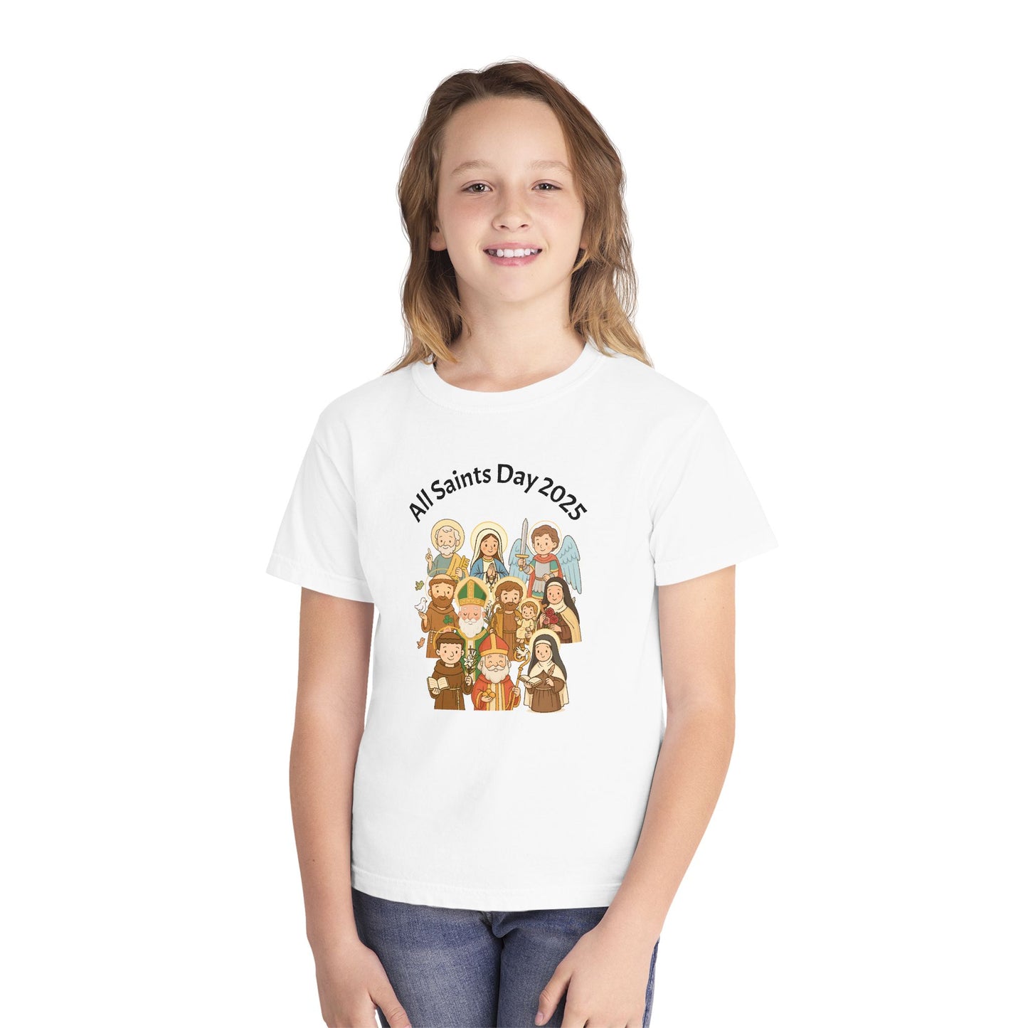 Youth All Saints Day Midweight Christian Tee