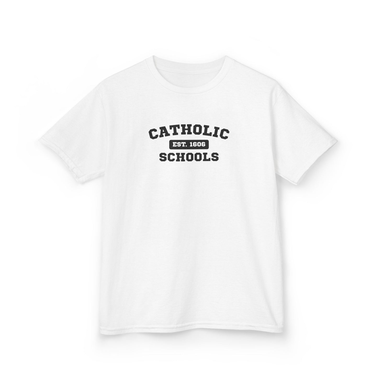 Kids Catholic Schools Tee – Established 1606 – Youth School Spirit Shirt