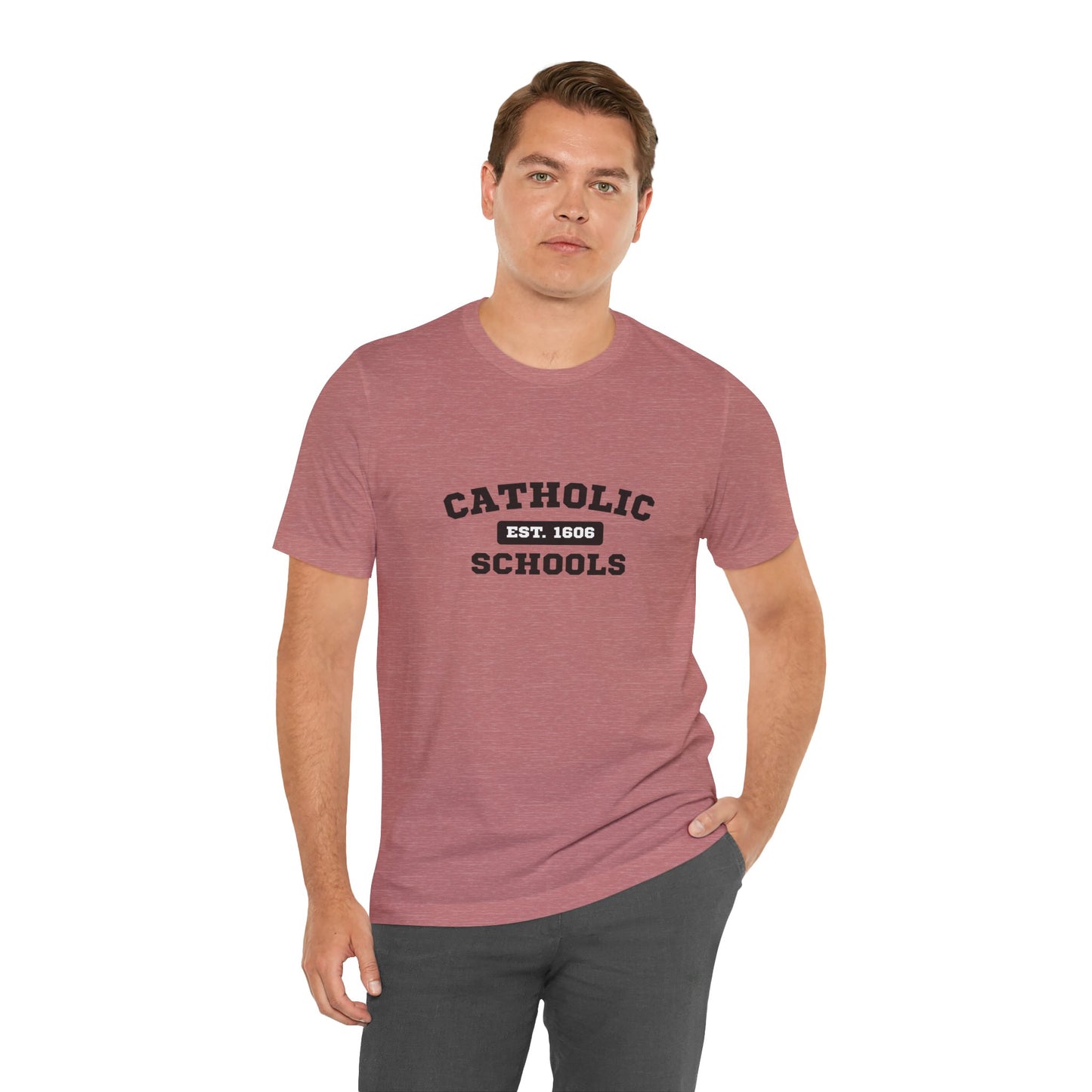 Catholic Schools Established 1606 Tee – Classic Catholic School Spirit T-Shirt