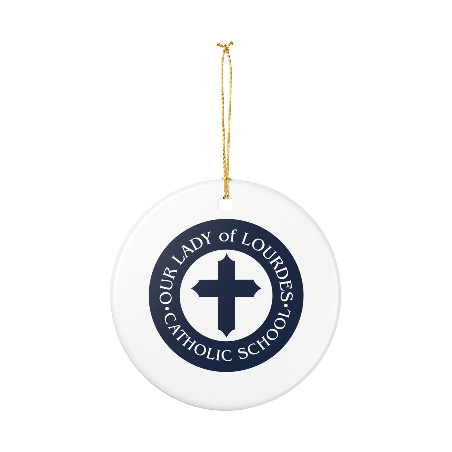 Our Lady of Lourdes Catholic School - Richmond, VA  Ceramic Ornament