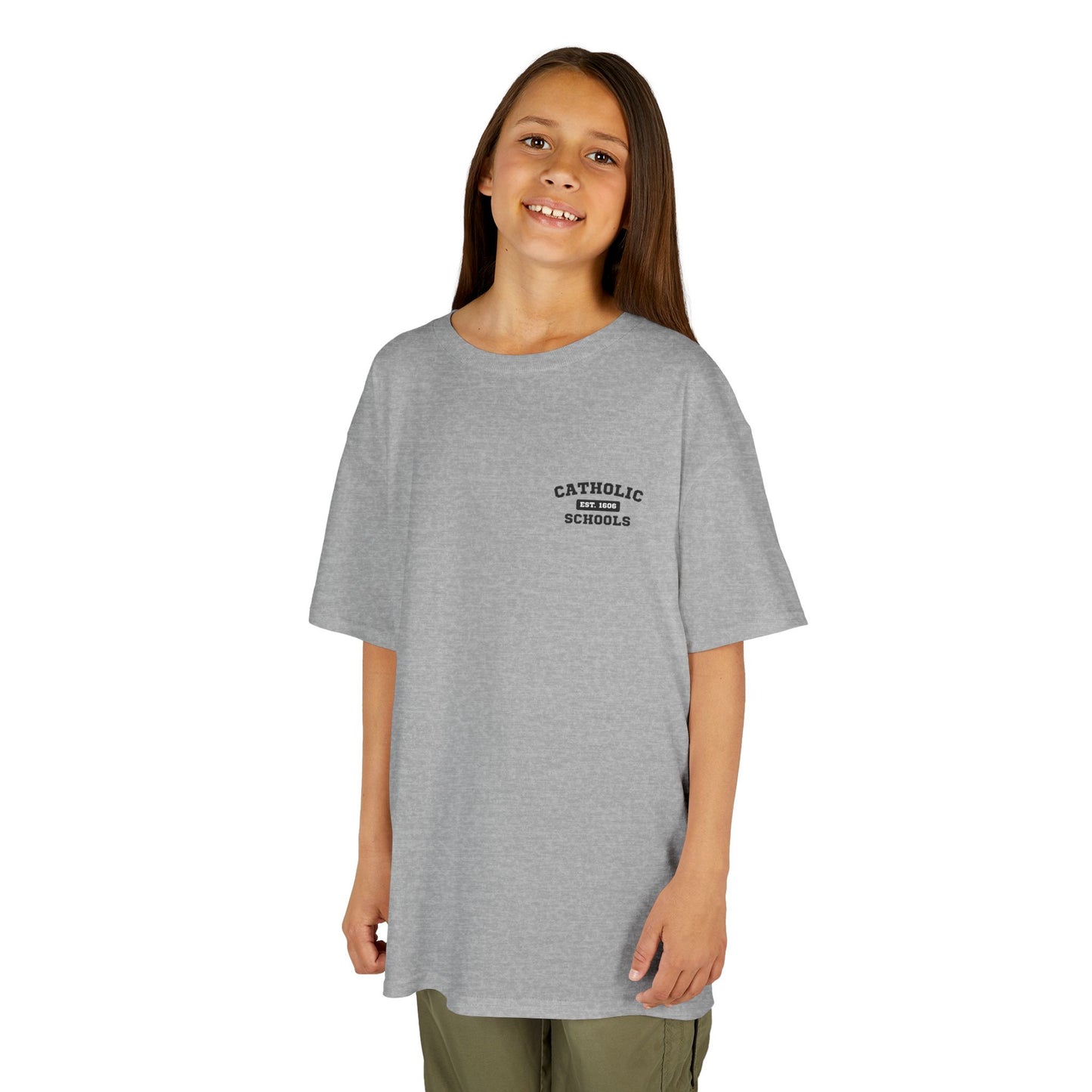 Catholic Schools Est. 1606 Kids T-Shirt – "I Didn't Choose the Plaid Life, The Plaid Life Chose Me" (Catholic Schools Series)