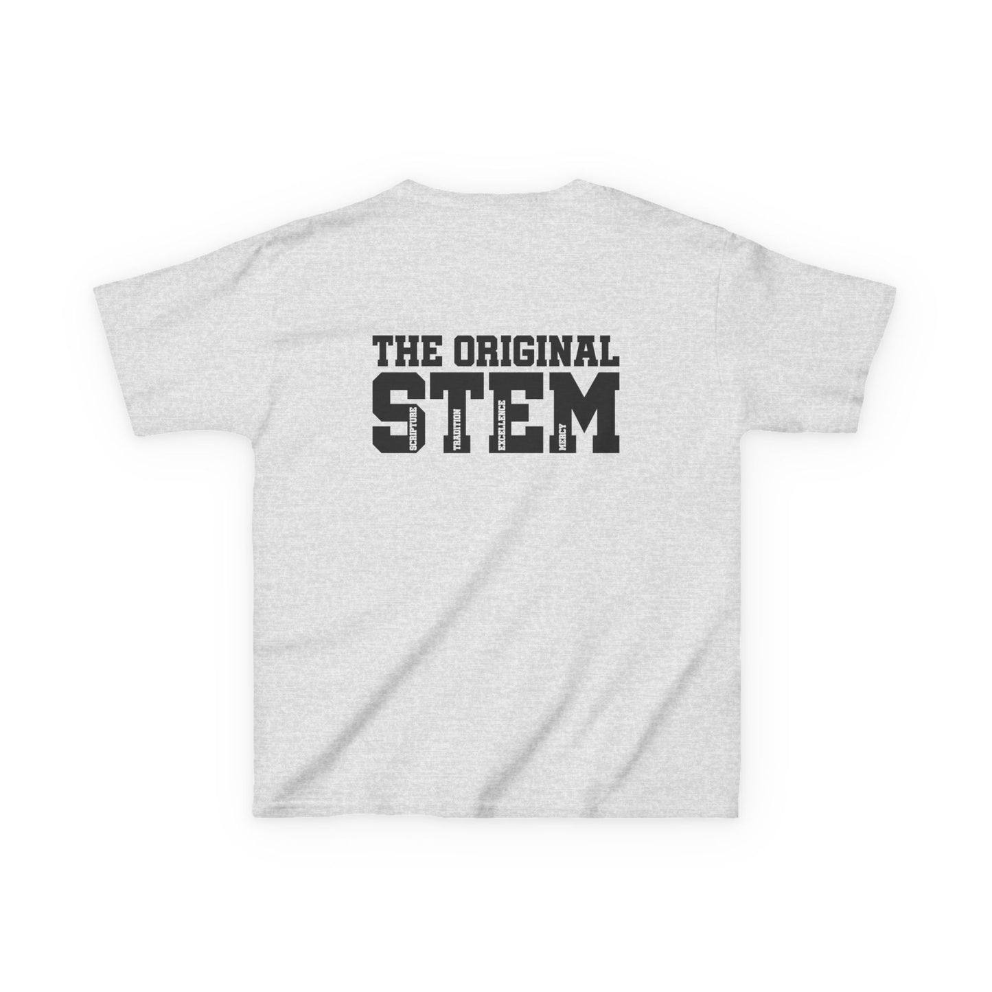 Catholic Schools Est. 1606 Kids T-Shirt – "The Original STEM: Scripture ∙ Tradition ∙ Excellence ∙ Mercy" (Catholic Schools Series)