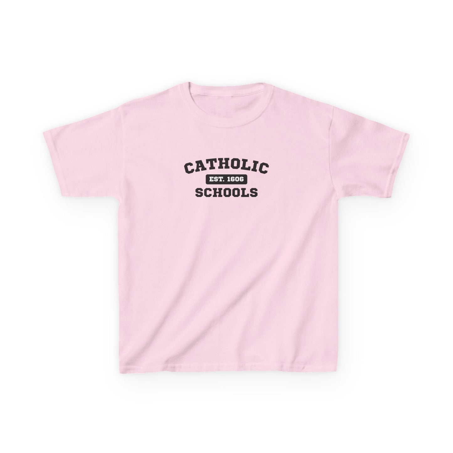 Kids Catholic Schools Tee – Established 1606 – Youth School Spirit Shirt