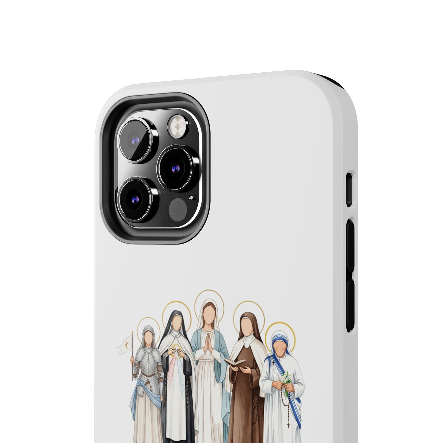 Faith Strength Grace Catholic Tough Phone Case - Women Saints iPhone & Samsung Case