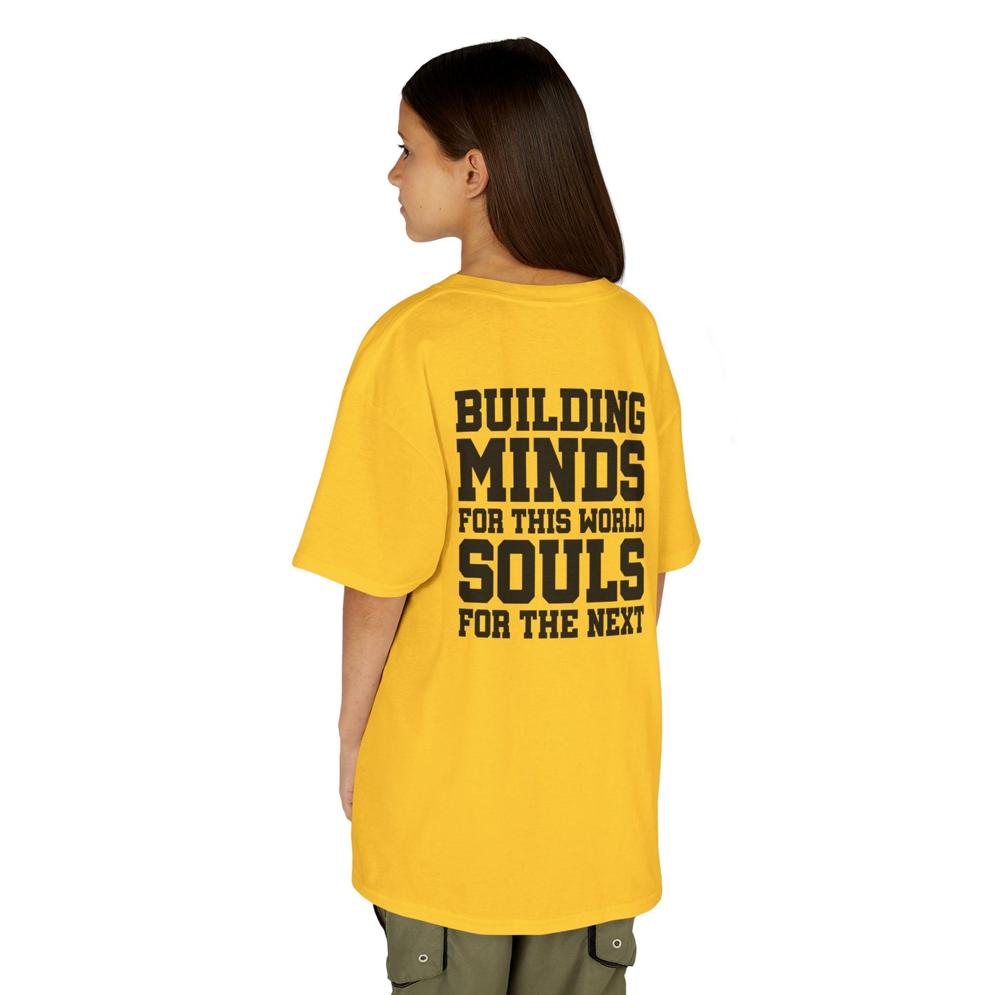 Catholic Schools Est. 1606 Kids T-Shirt – "Building Minds for This World, Souls for the Next" (Catholic Schools Series)