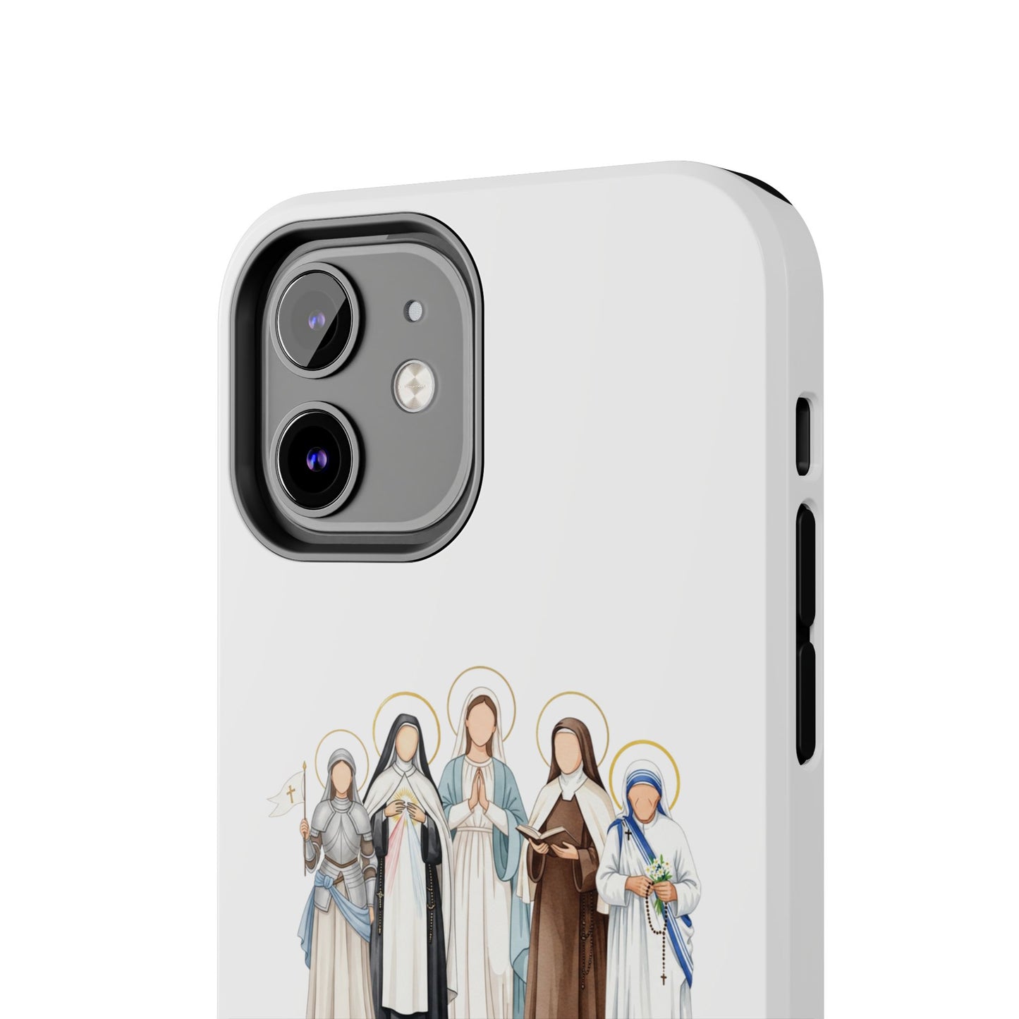 Faith Strength Grace Catholic Tough Phone Case - Women Saints iPhone & Samsung Case