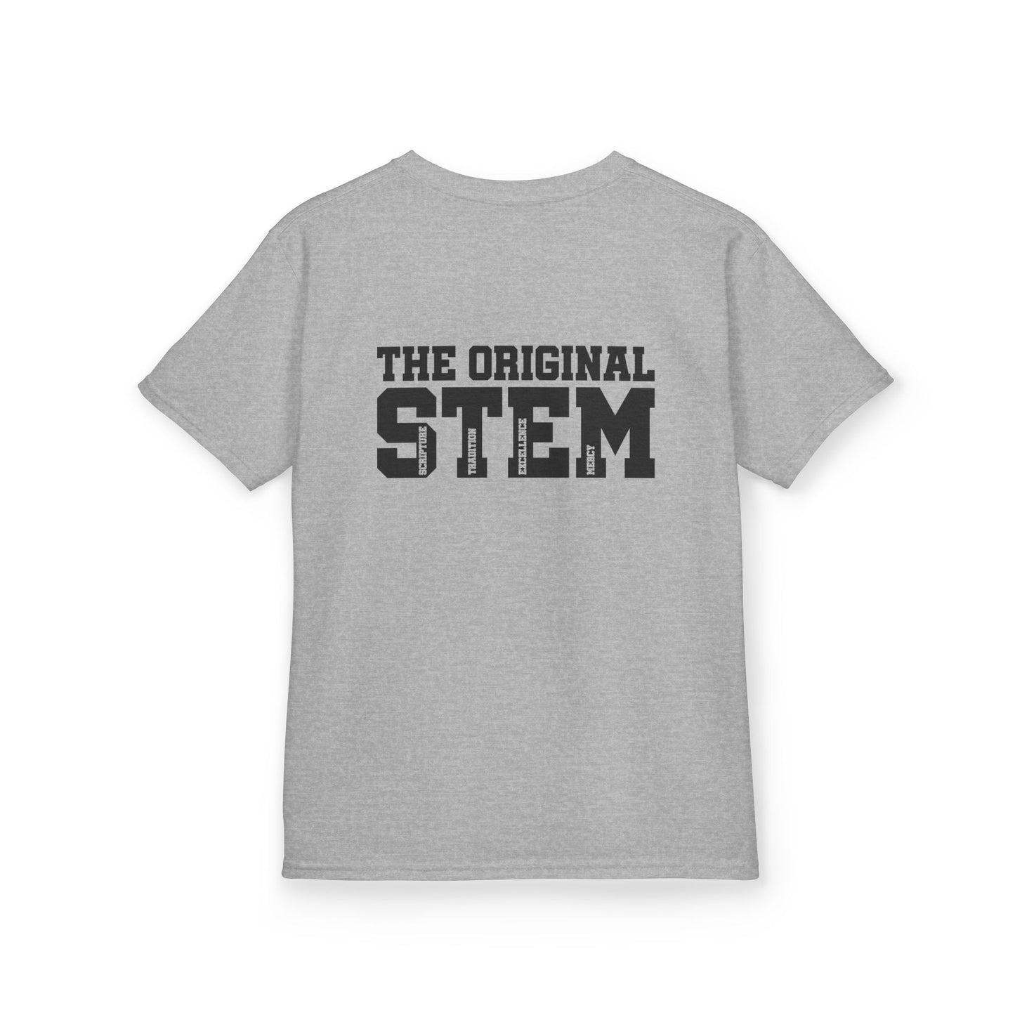 Catholic Schools Est. 1606 Kids T-Shirt – "The Original STEM: Scripture ∙ Tradition ∙ Excellence ∙ Mercy" (Catholic Schools Series)