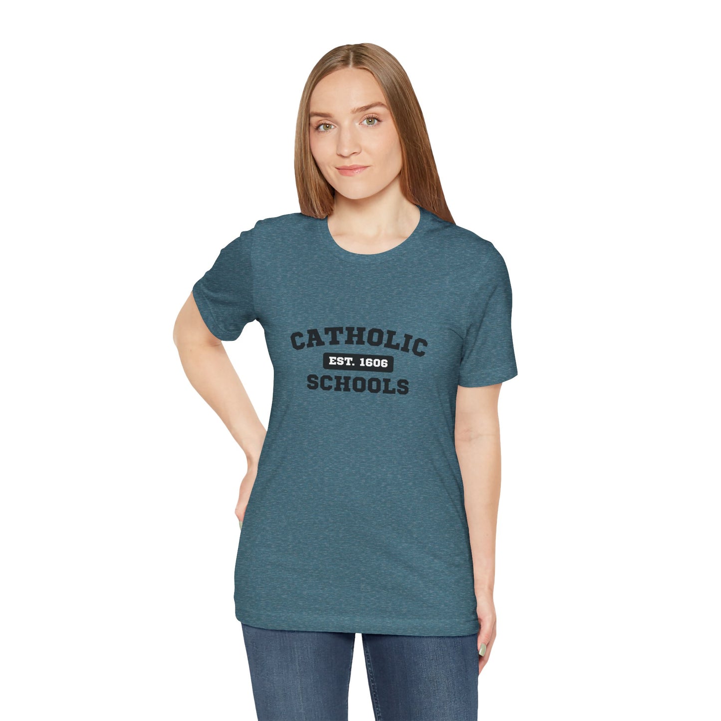 Catholic Schools Established 1606 Tee – Classic Catholic School Spirit T-Shirt