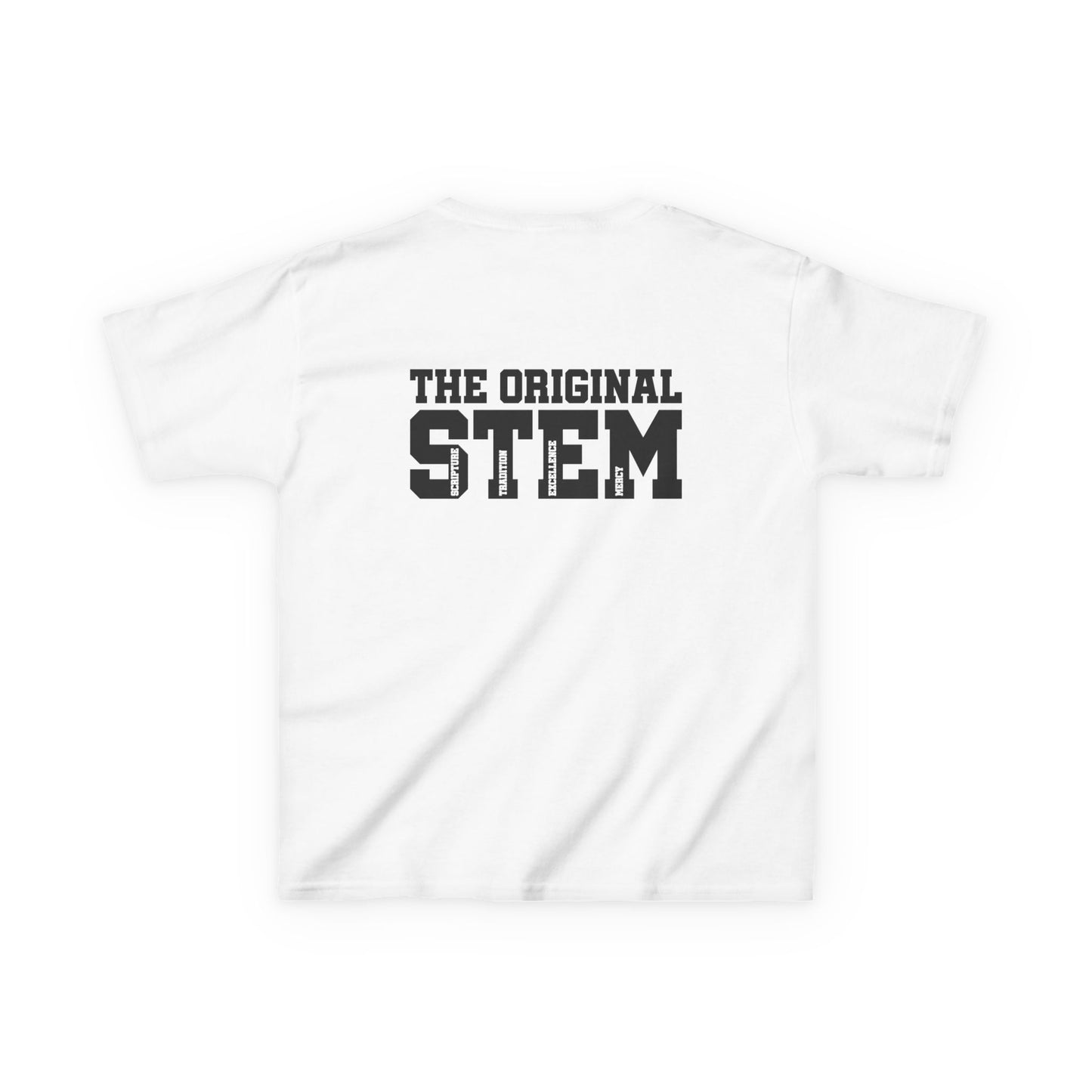 Catholic Schools Est. 1606 Kids T-Shirt – "The Original STEM: Scripture ∙ Tradition ∙ Excellence ∙ Mercy" (Catholic Schools Series)