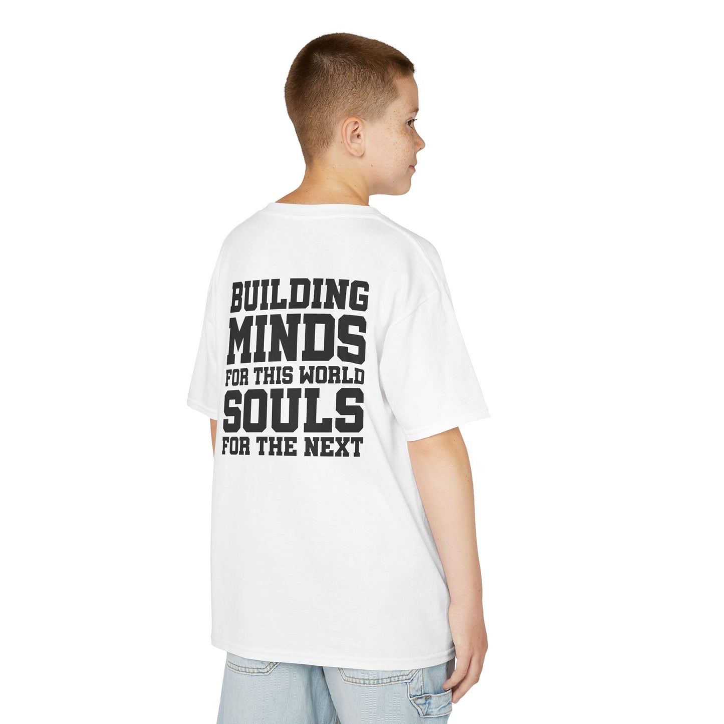 Catholic Schools Est. 1606 Kids T-Shirt – "Building Minds for This World, Souls for the Next" (Catholic Schools Series)