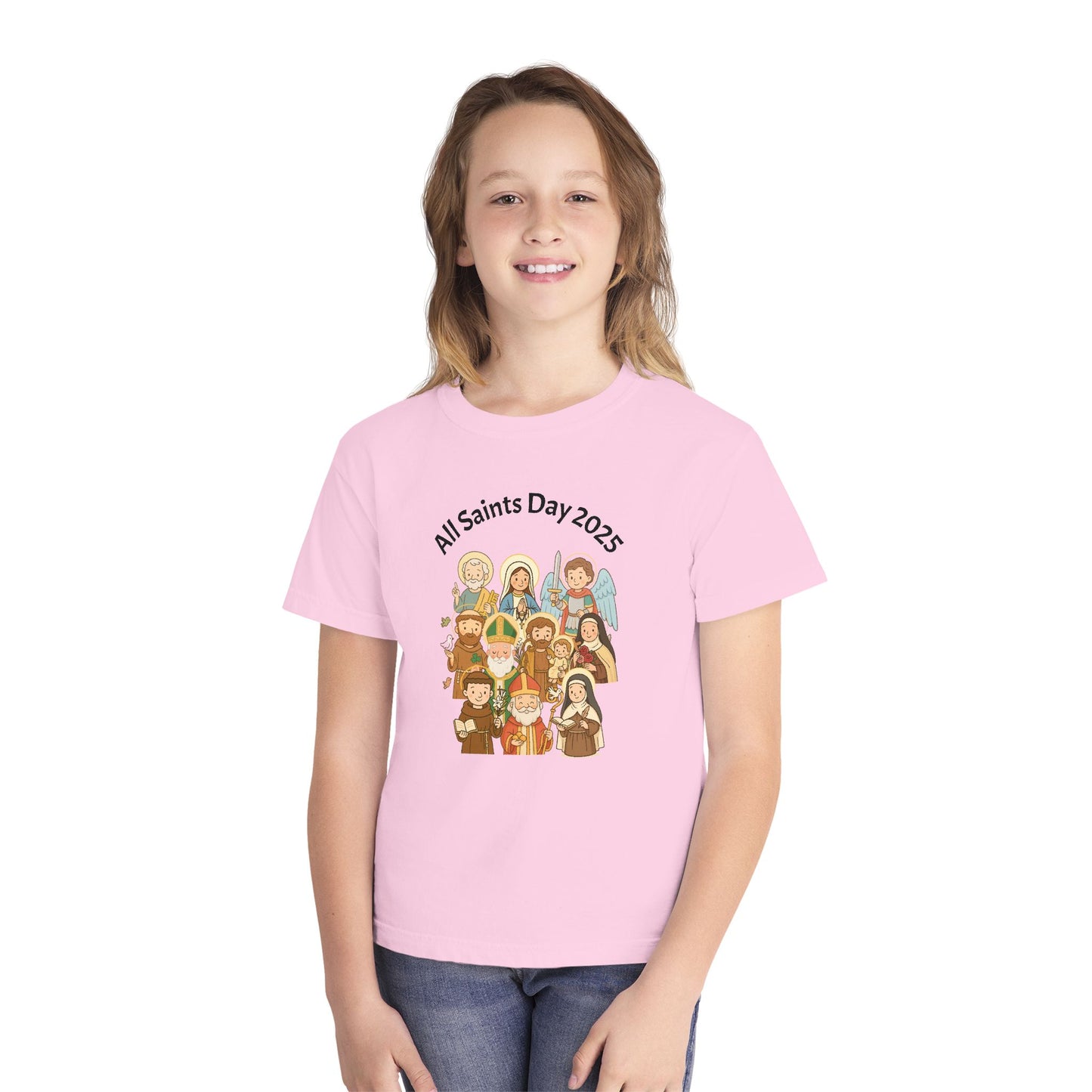 Youth All Saints Day Midweight Christian Tee