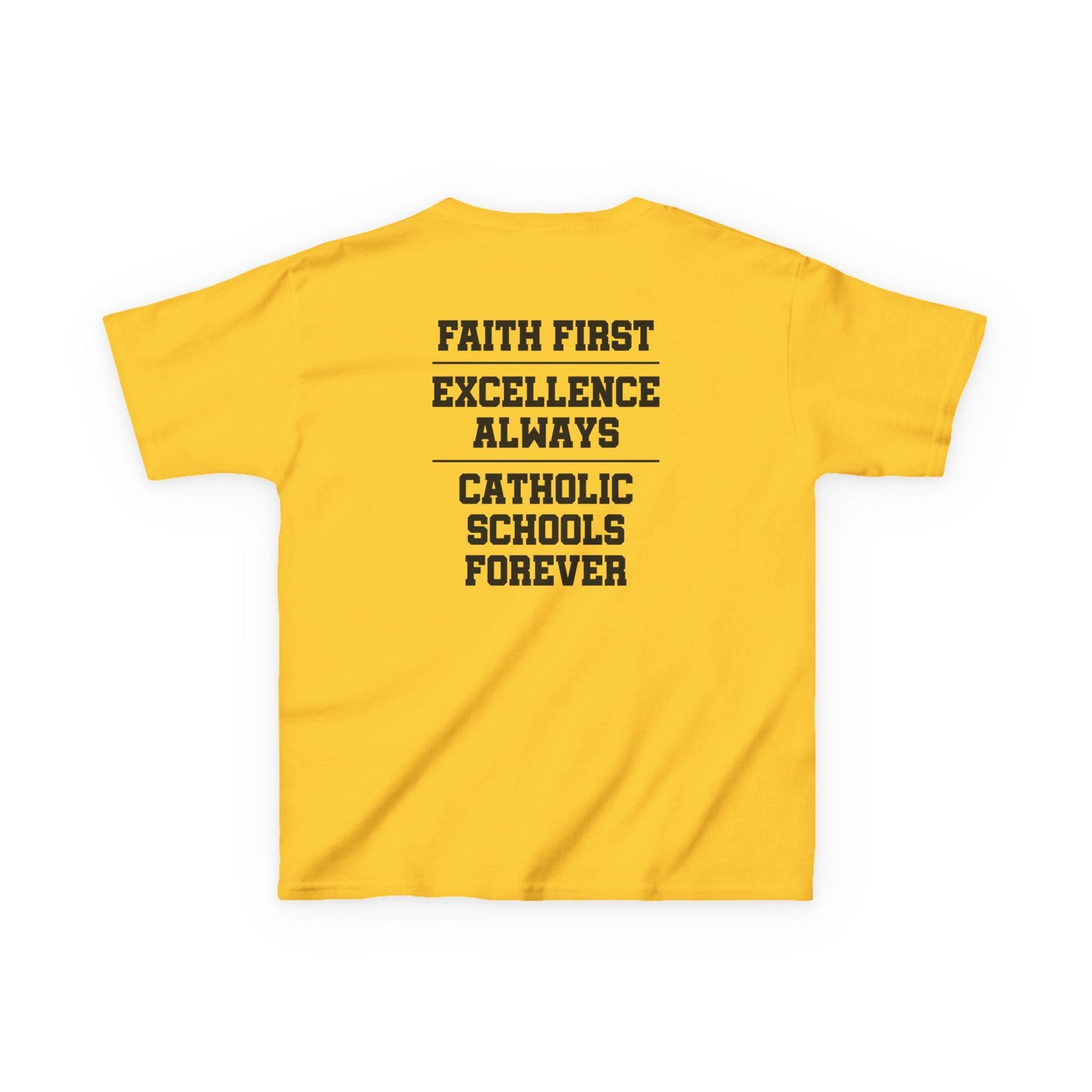 Catholic Schools Est. 1606 Kids T-Shirt – "Faith First ∙ Excellence Always ∙ Catholic Schools Forever" (Catholic Schools Series)