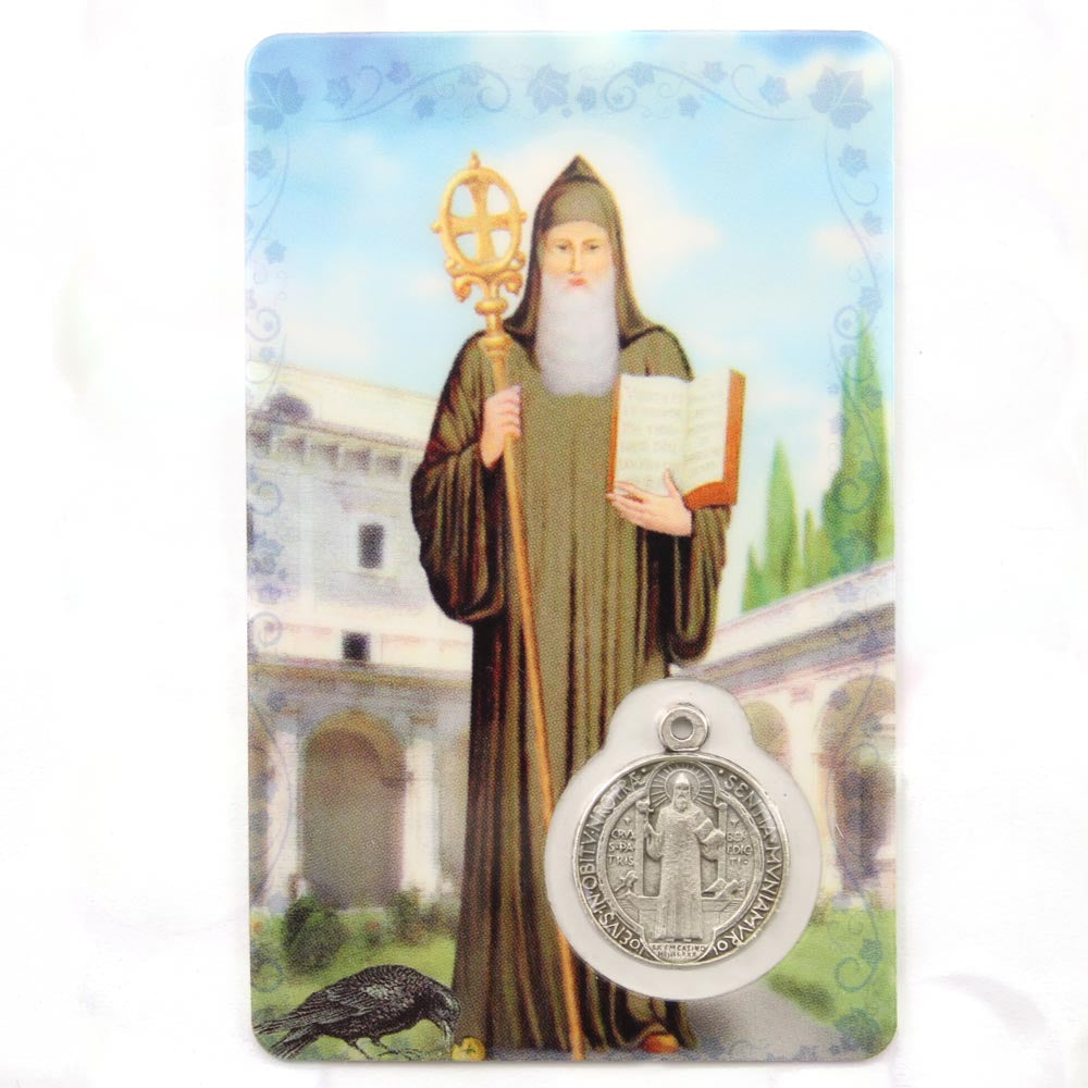 Saint Benedict, Prayer Card