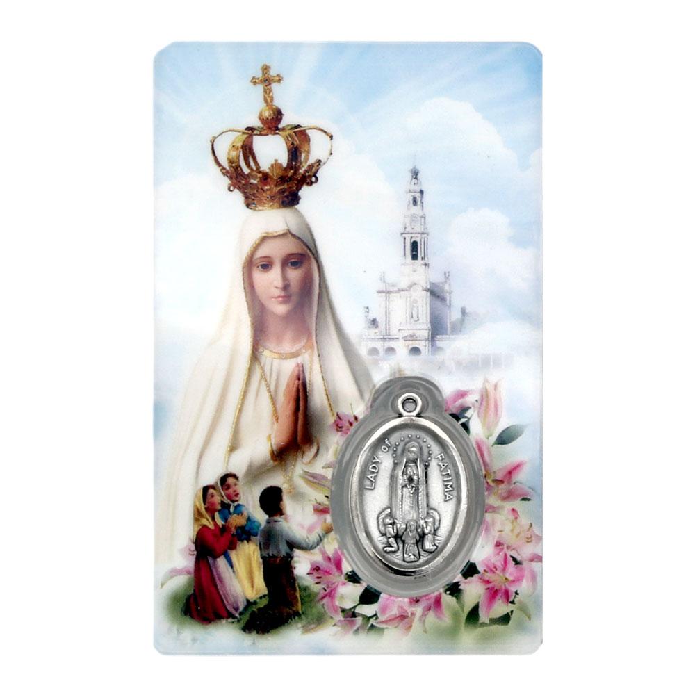 Our Lady of Fatima Prayer Card