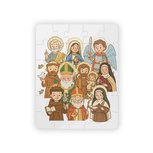 Saintly Heroes Jigsaw Puzzle for Kids - 30 Pieces of Faith-Filled Fun