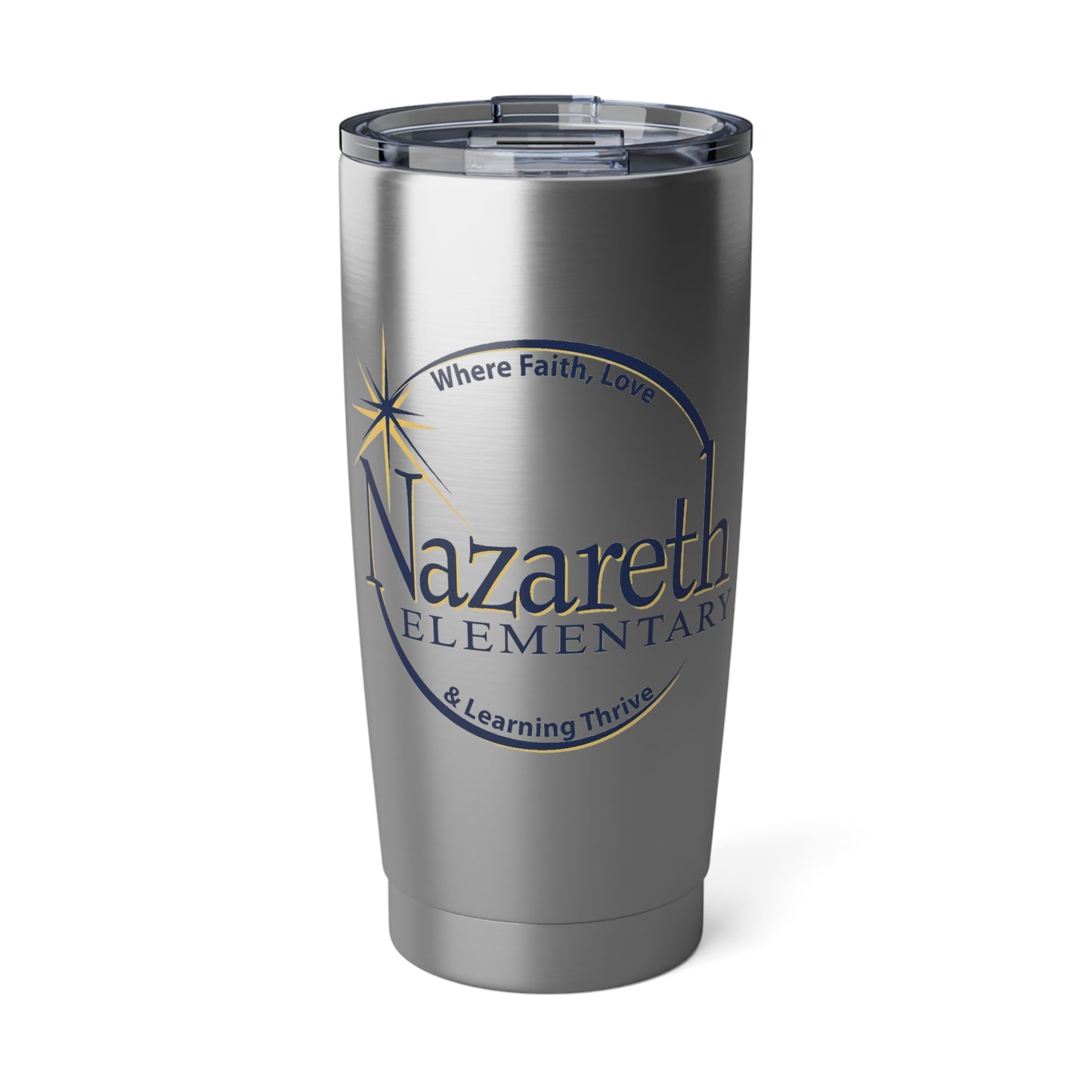Nazareth School - Rochester, NY  20oz Stainless Steel Tumbler – Insulated Travel Mug with School Logo