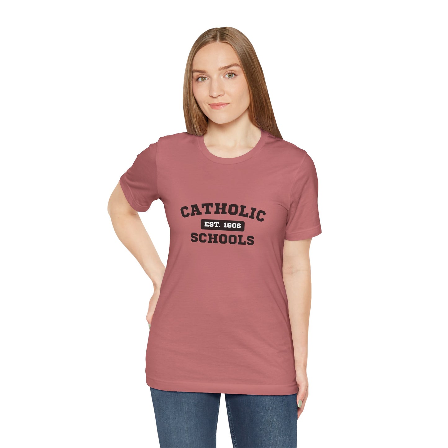 Catholic Schools Established 1606 Tee – Classic Catholic School Spirit T-Shirt