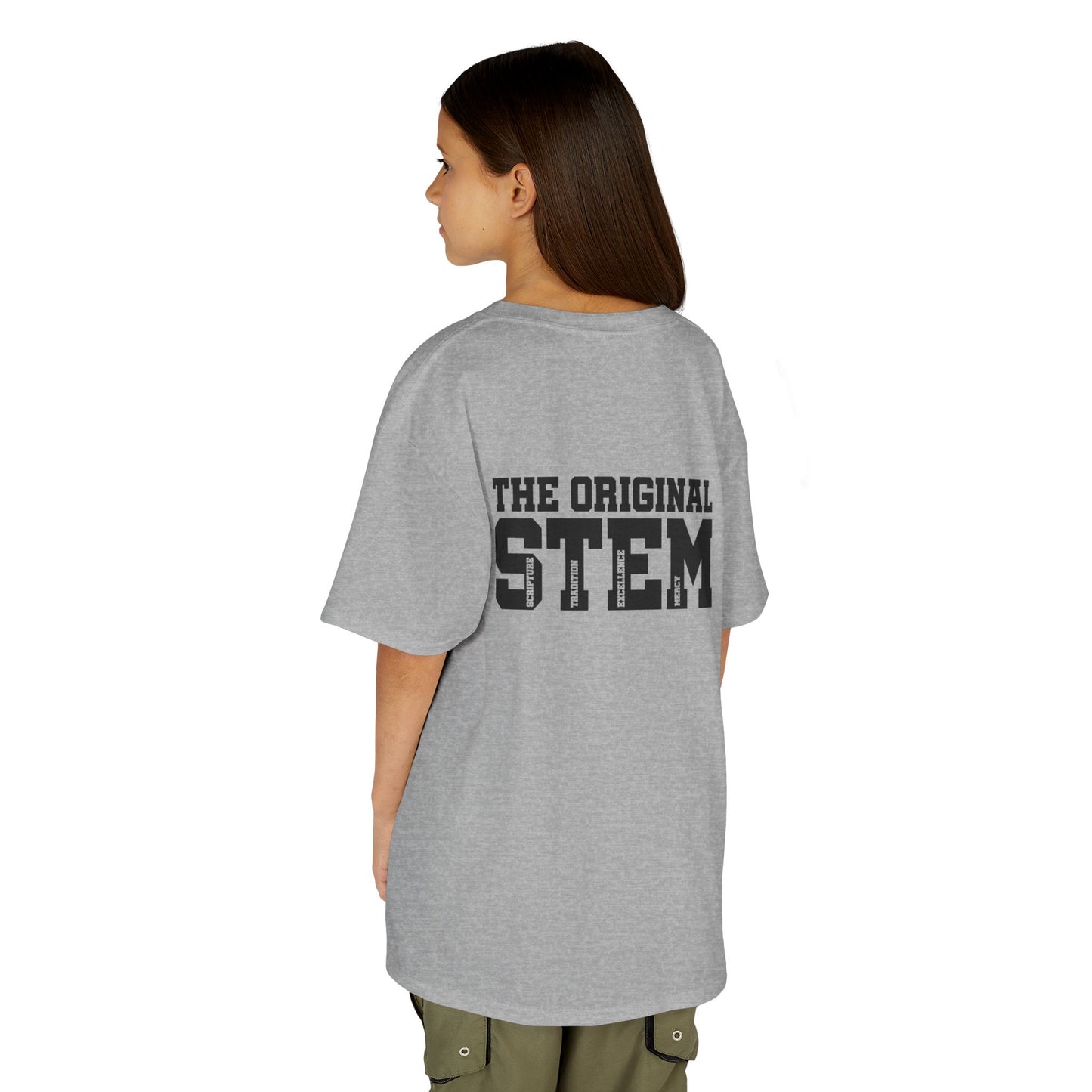 Catholic Schools Est. 1606 Kids T-Shirt – "The Original STEM: Scripture ∙ Tradition ∙ Excellence ∙ Mercy" (Catholic Schools Series)