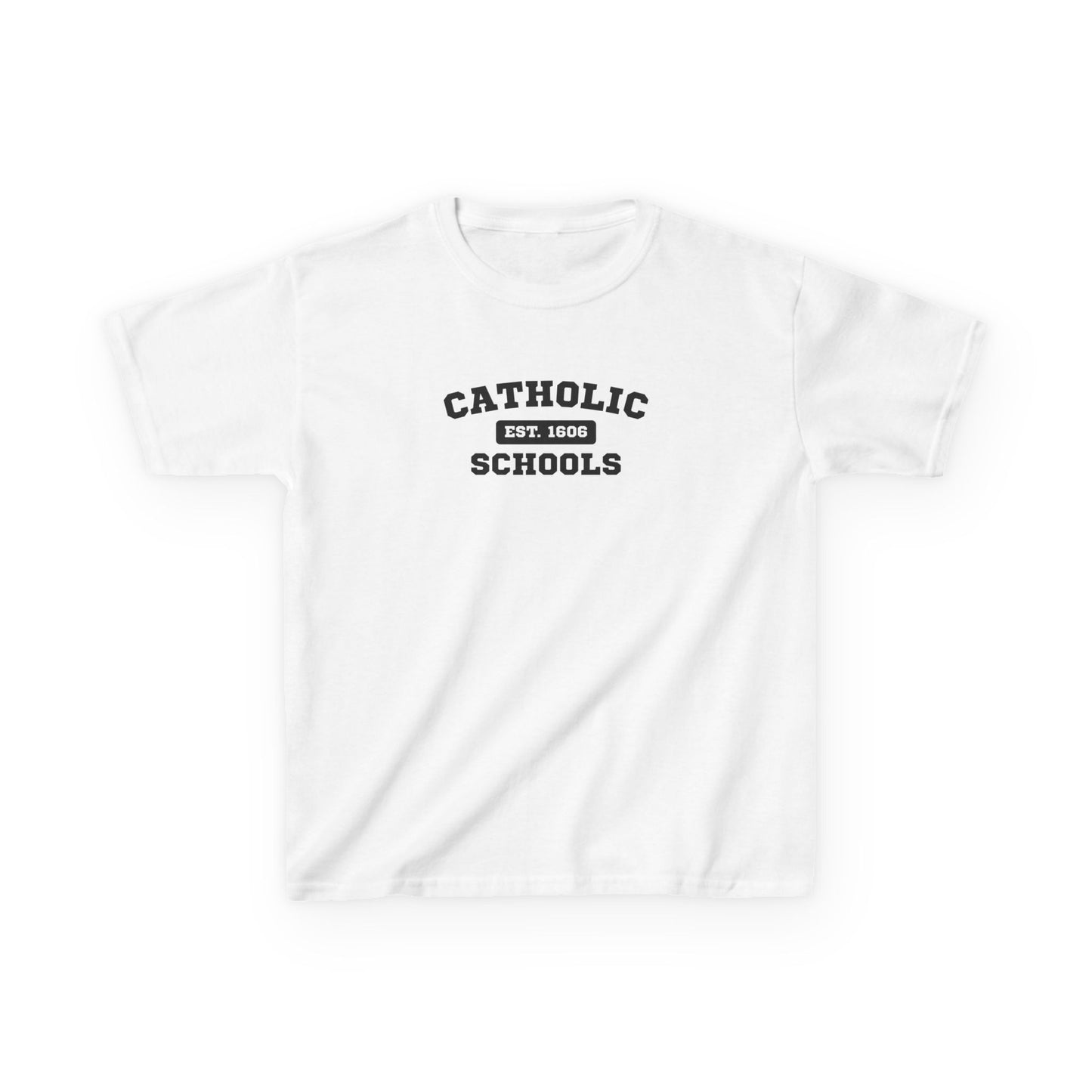 Kids Catholic Schools Tee – Established 1606 – Youth School Spirit Shirt