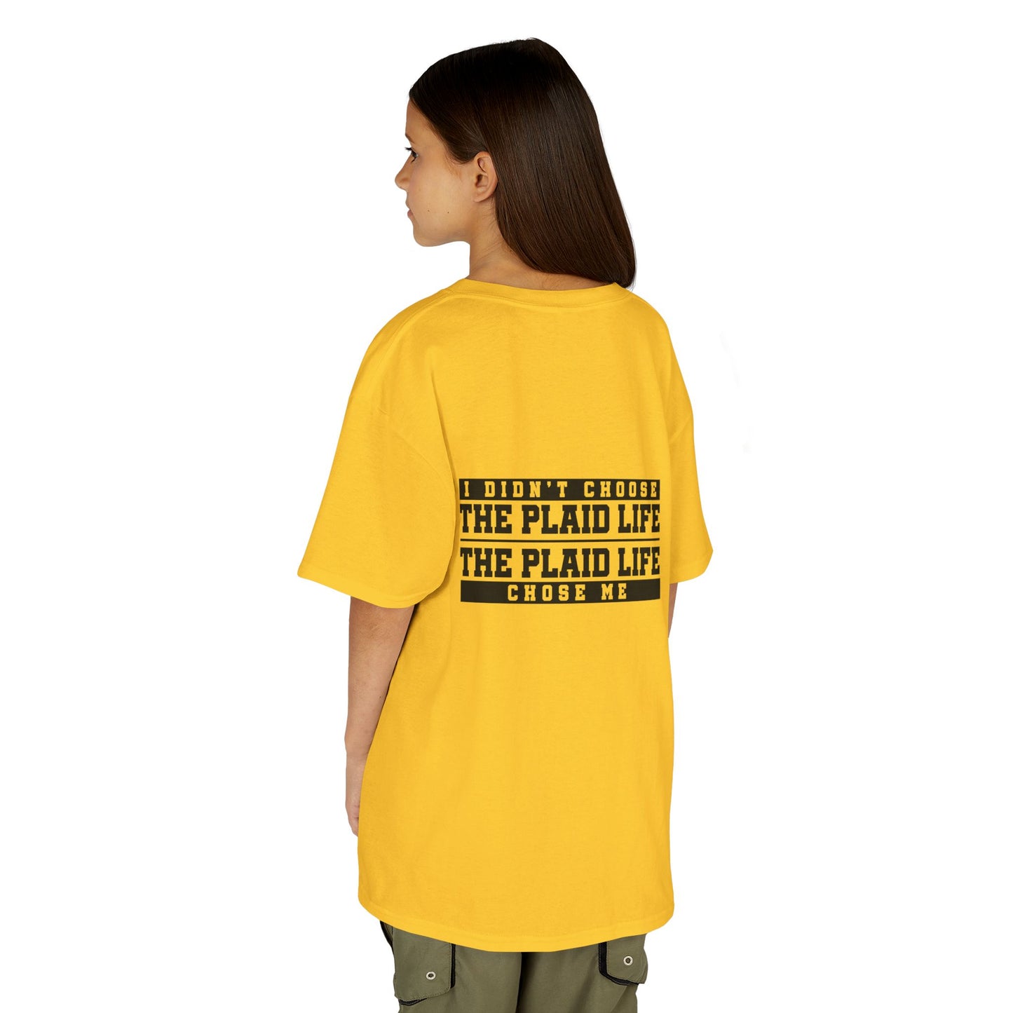 Catholic Schools Est. 1606 Kids T-Shirt – "I Didn't Choose the Plaid Life, The Plaid Life Chose Me" (Catholic Schools Series)