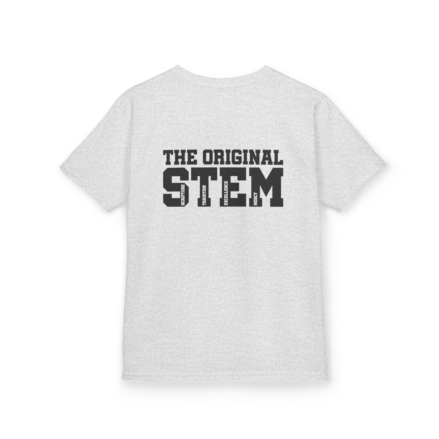 Catholic Schools Est. 1606 Kids T-Shirt – "The Original STEM: Scripture ∙ Tradition ∙ Excellence ∙ Mercy" (Catholic Schools Series)