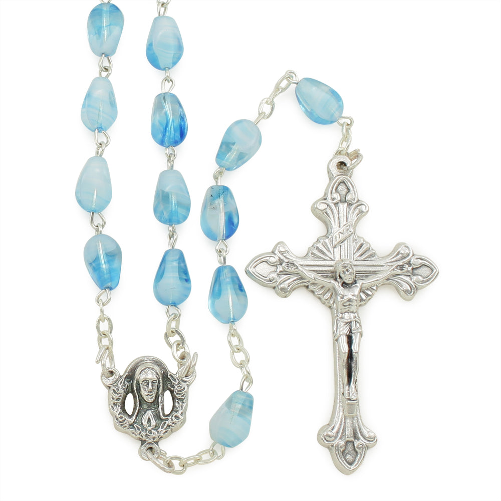 Glass Beads Catholic Rosary