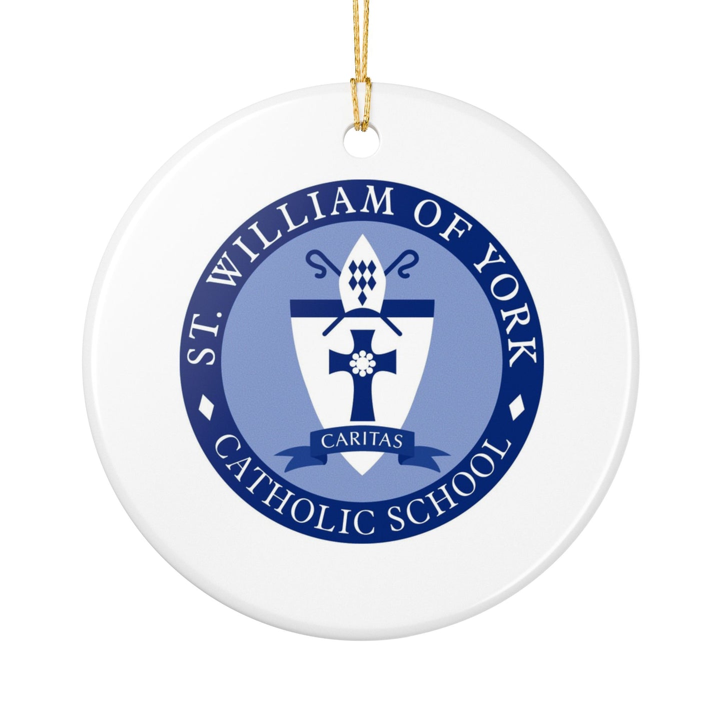 St William of York School - Stafford, VA   Ceramic Ornament