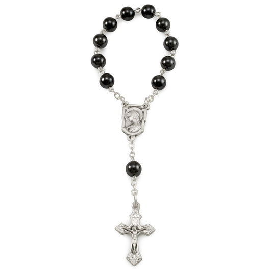 Hematite Beads Decade Rosary