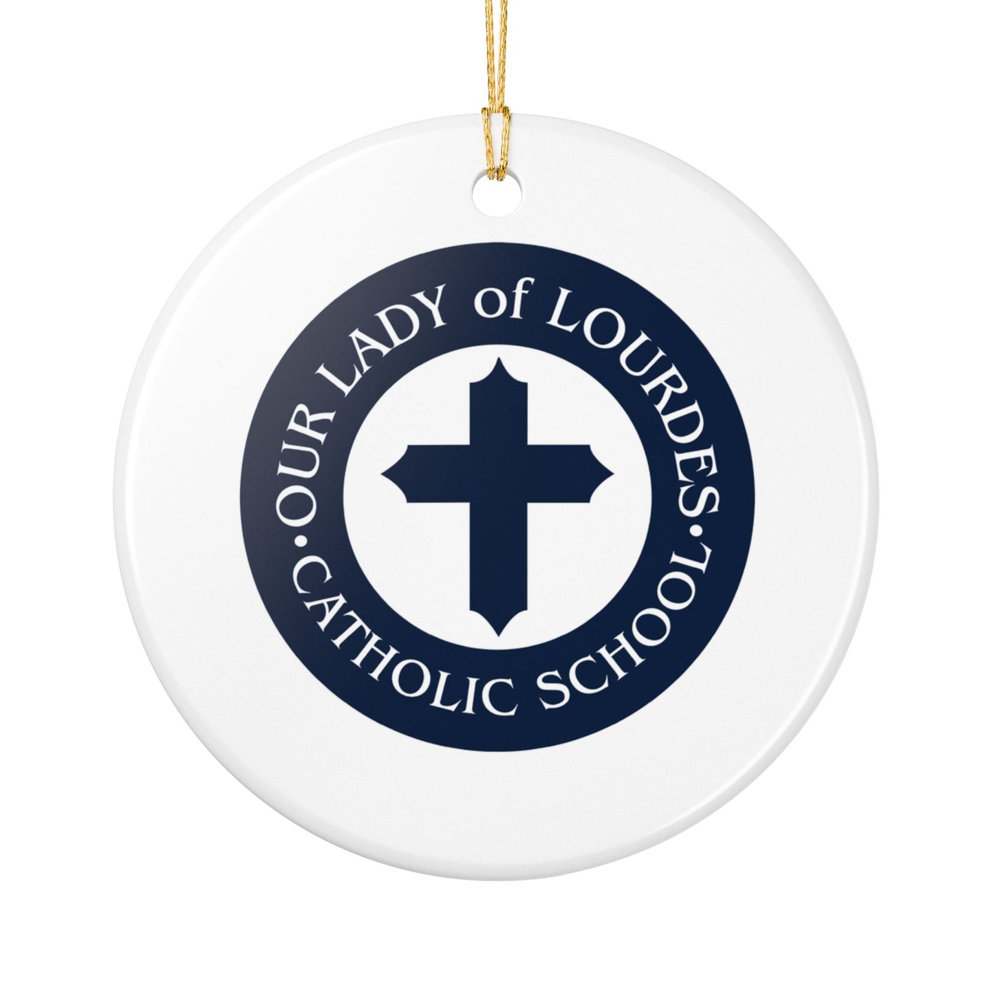 Our Lady of Lourdes Catholic School - Richmond, VA  Ceramic Ornament