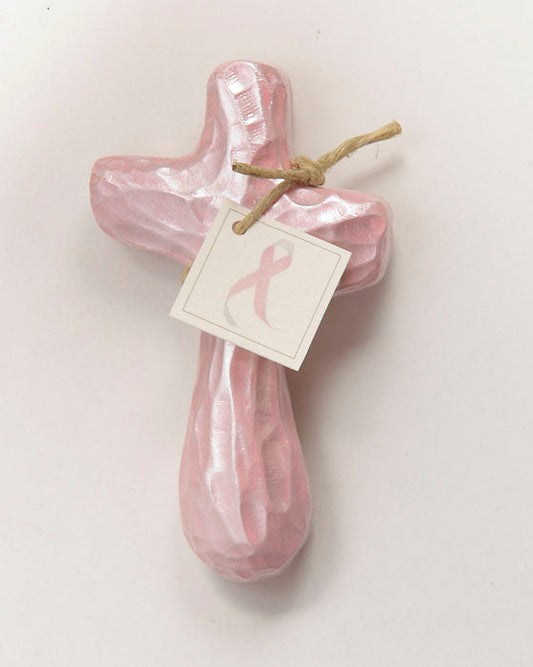 Journey Holding Cross - JHC-5  Rose Breast Cancer