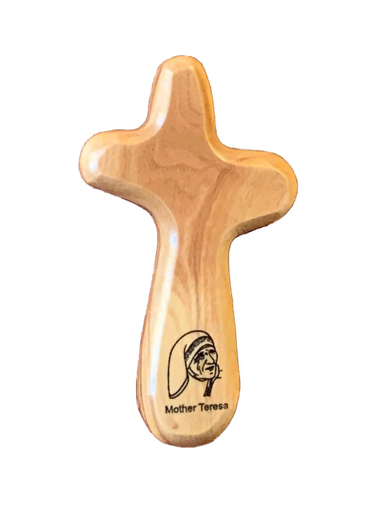 Mother Teresa - Engraved Holding Cross