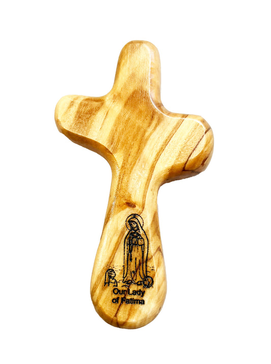 Our Lady of Fatima - Engraved Holding Cross