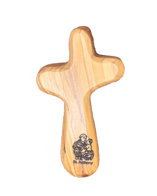 Saint Anthony - Engraved Holding Cross