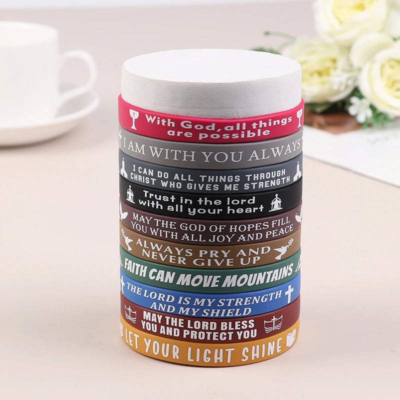 FaithGlow Scripture Wristbands (40-Pack)