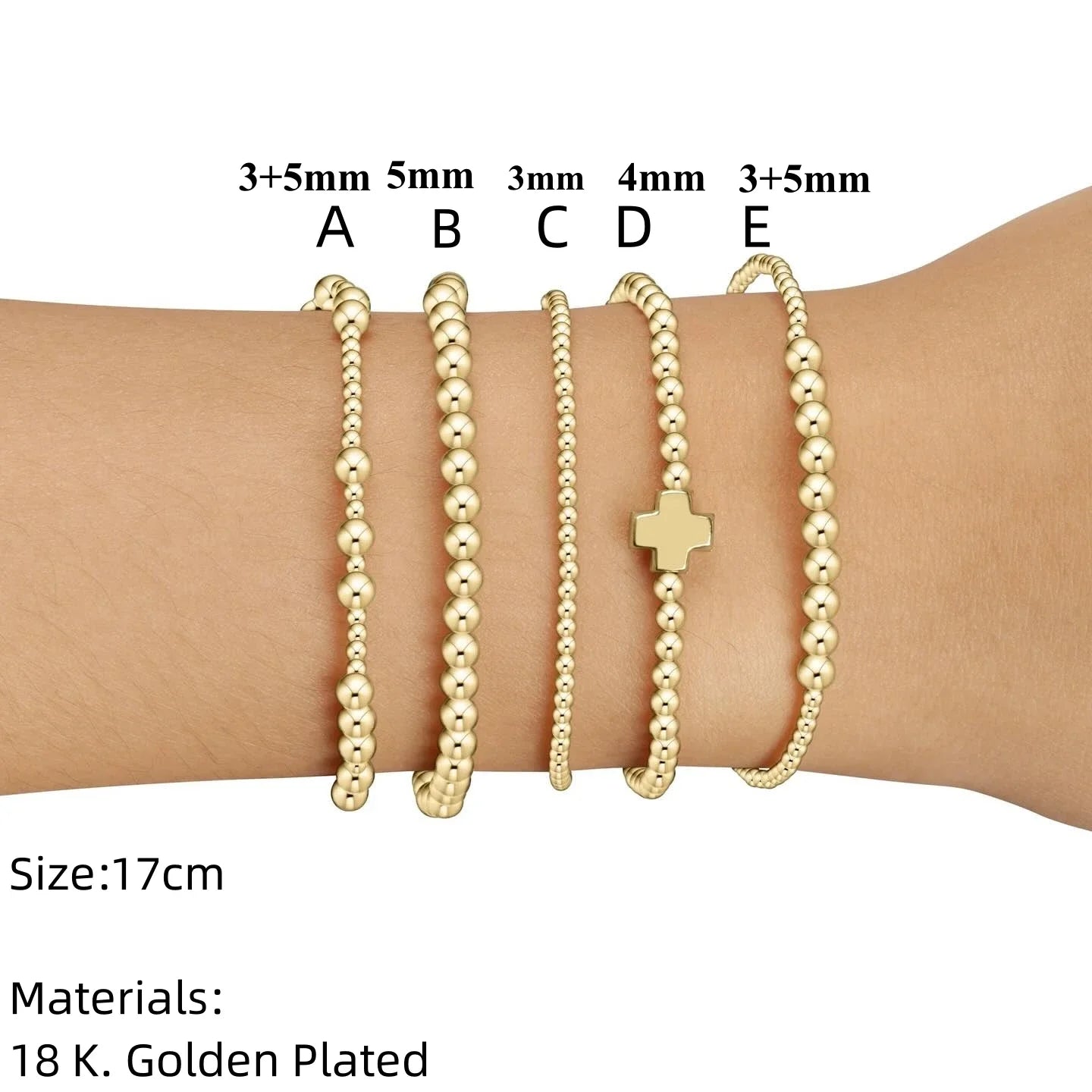 Radiant Cross Beaded Bracelet